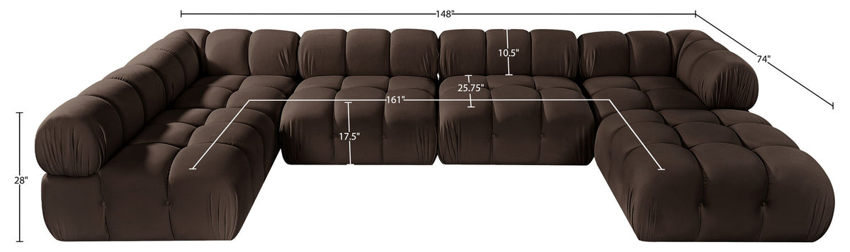 Orin - 6 Piece Modular Sectional (3 Modular Chairs, 2 Corner Chairs & Ottoman)