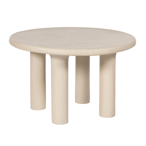 Barbara - 47" Indoor / Outdoor Round Dining Table - Cream