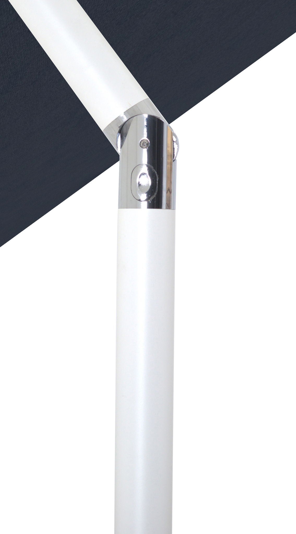 Fiji - Aluminum Patio Umbrella With Square Black And White Base