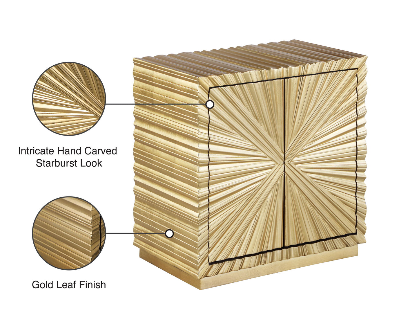 Golda - Side Table - Gold