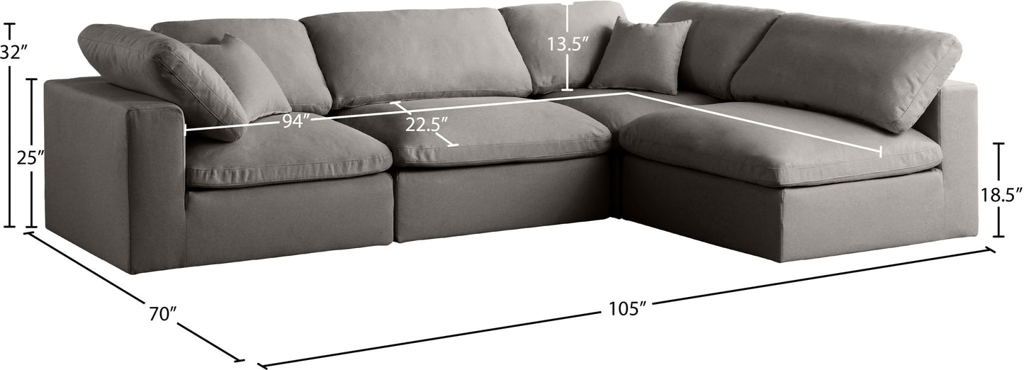 Plush - 4 Piece Modular Sectional