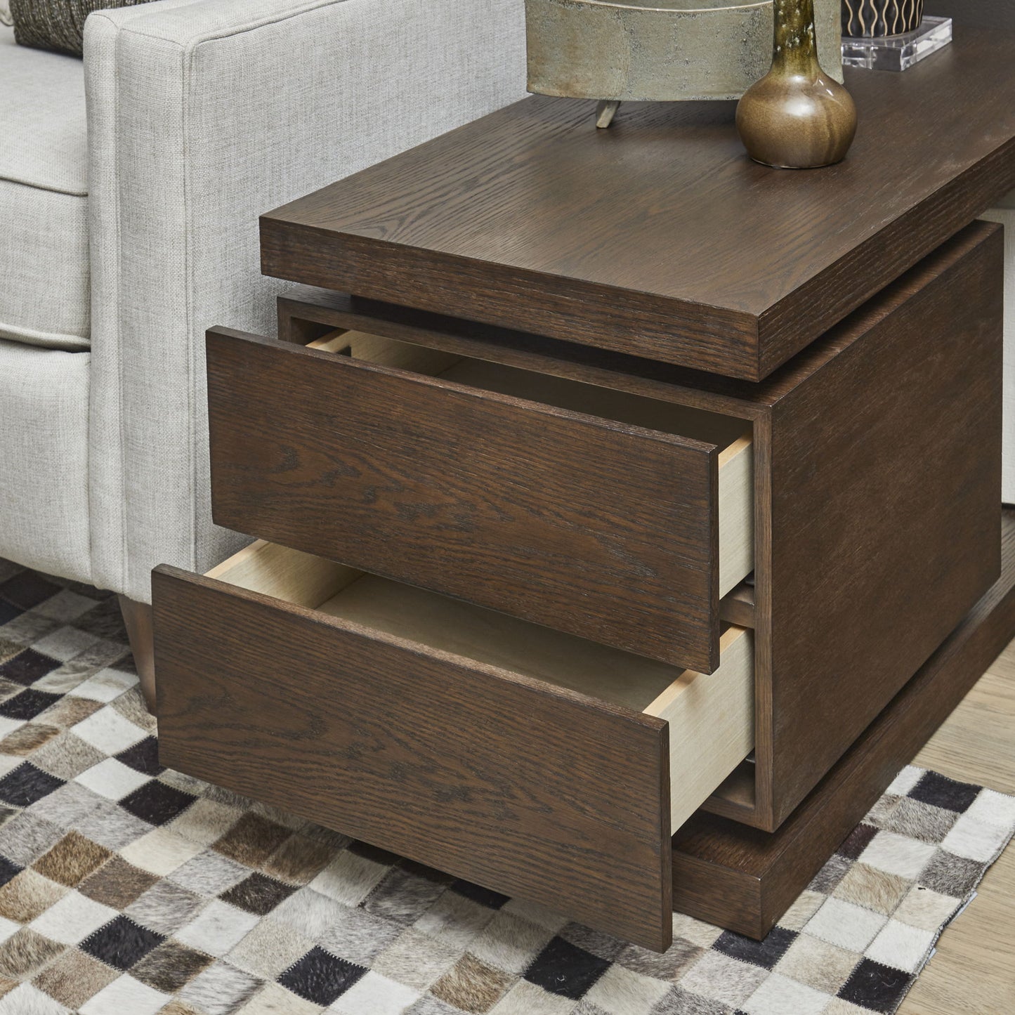 Athens - End Table - Chocolate Brown