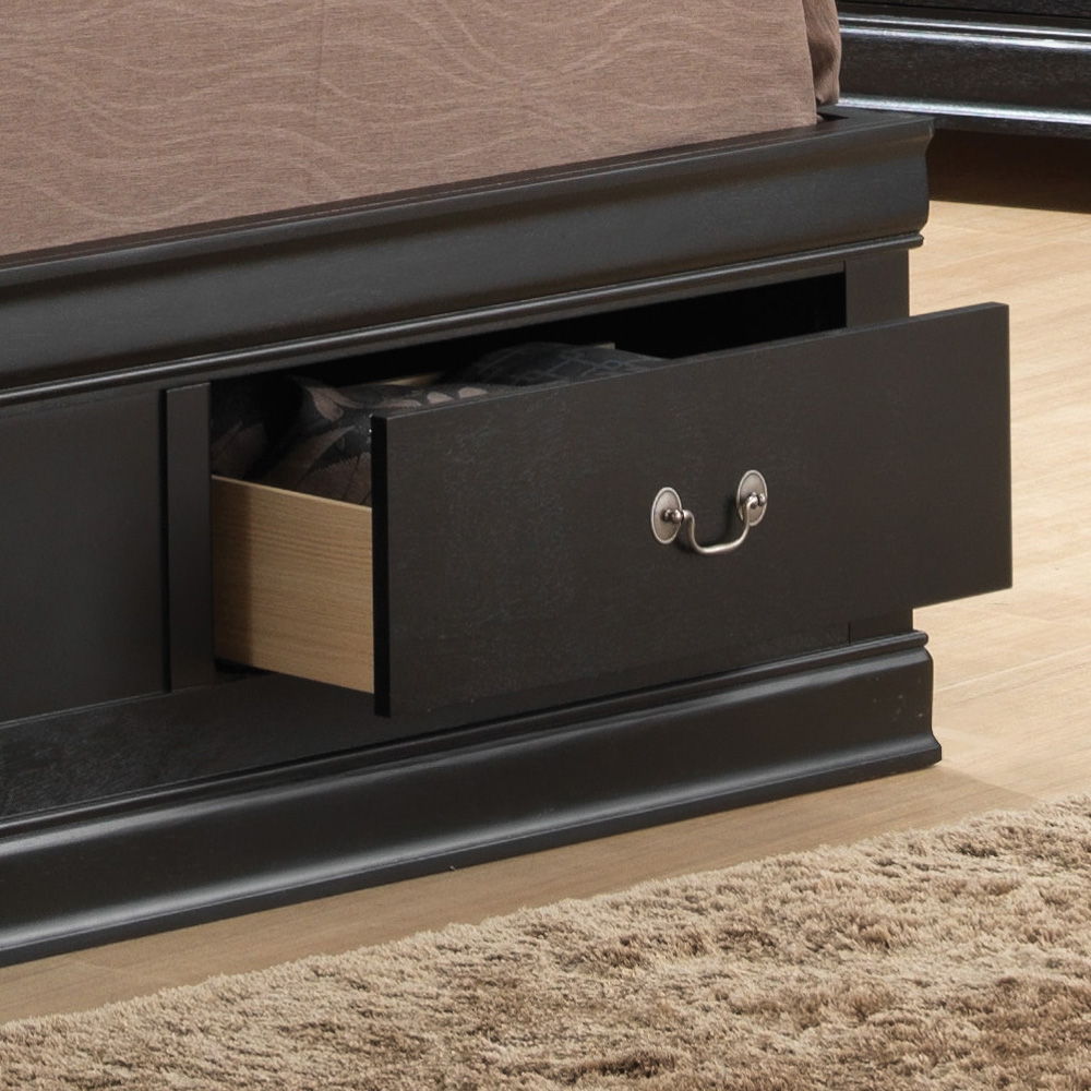 Glory Furniture - Louis Phillipe - Bookcase Storage Bed
