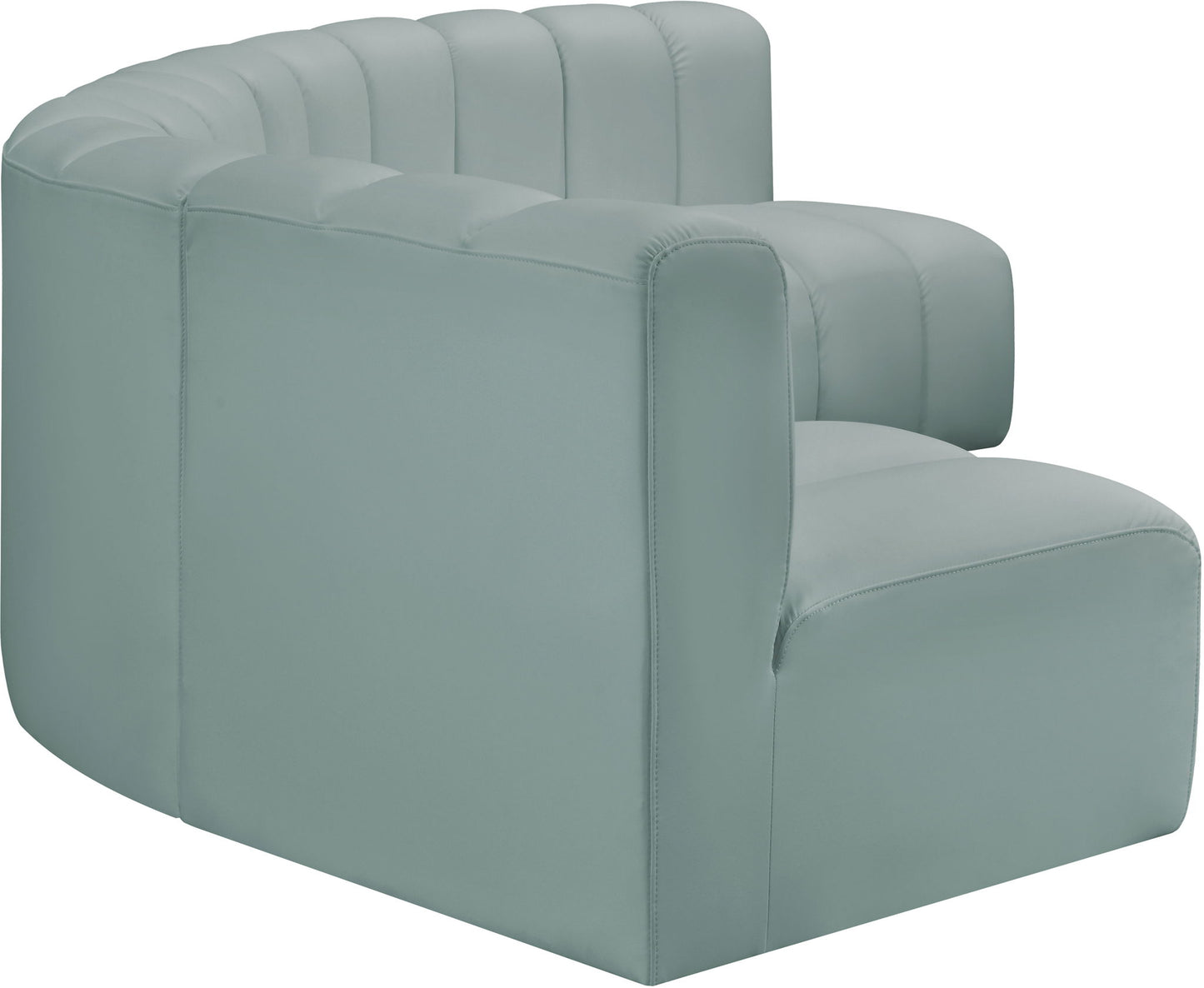 Arc - Faux Leather 5 Piece U-Shaped Modular Sofa