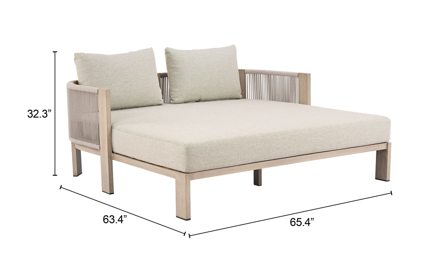 Sunlit Springs - Daybed - Green / Light Brown