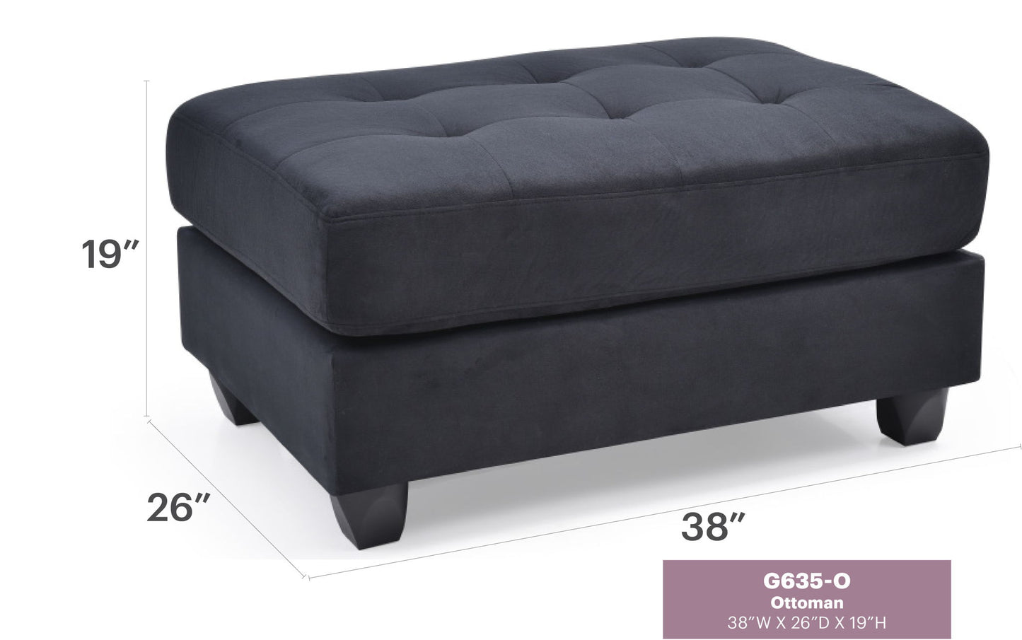 Glory Furniture - Malone - Ottoman