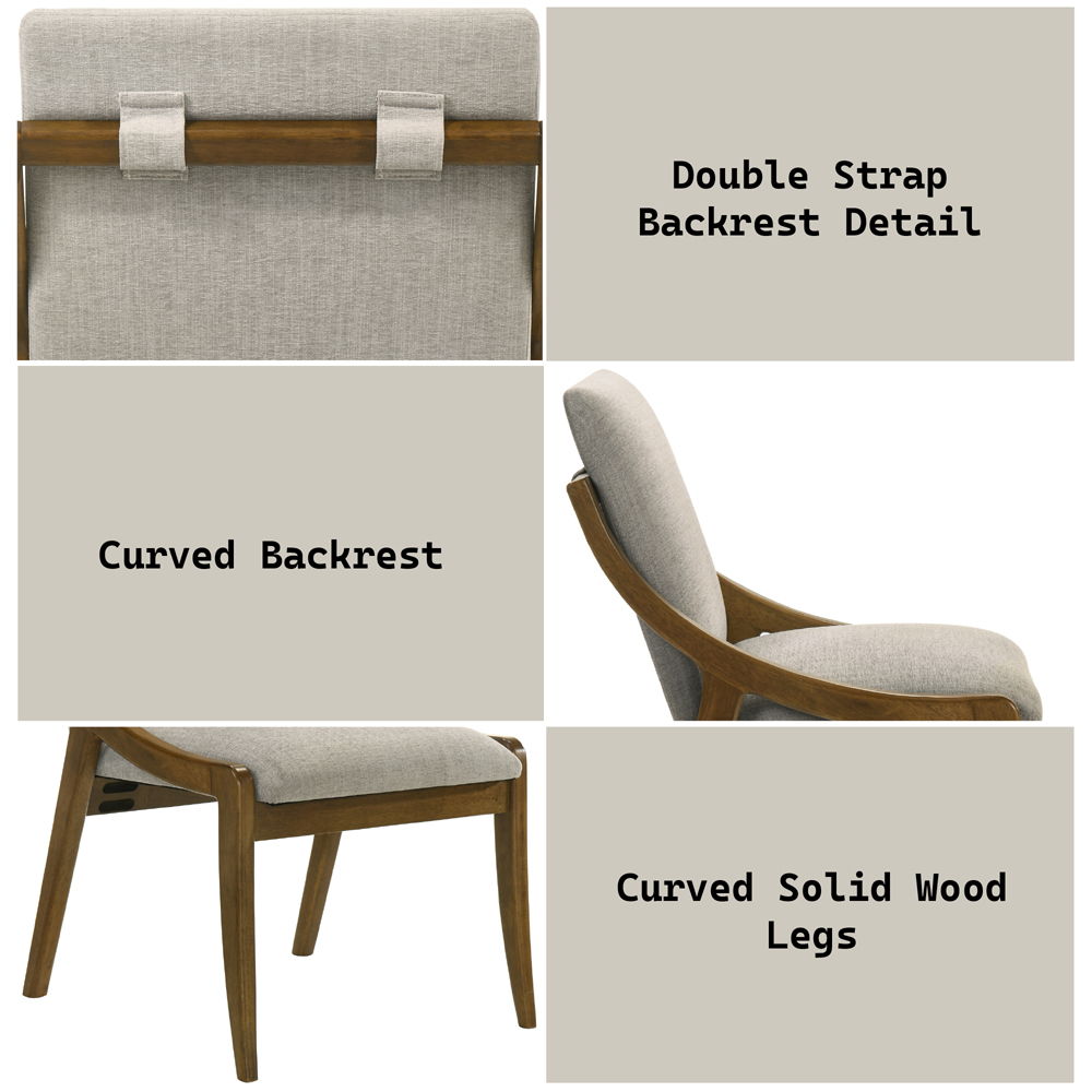 Danzel - Side Chair (Set of 2) - Gray / Vintage Oak