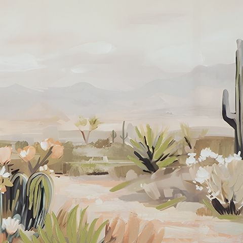 Sidworth - Wall Art - Green / Beige / Gray