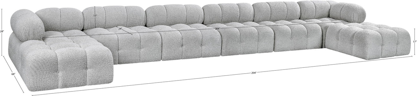 Ames - 8 Piece Fabric Modular Sectional