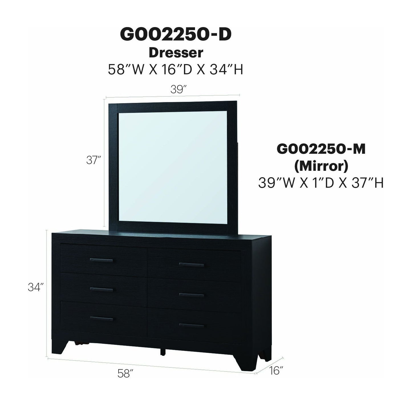 Glory Furniture - Plano - Dresser