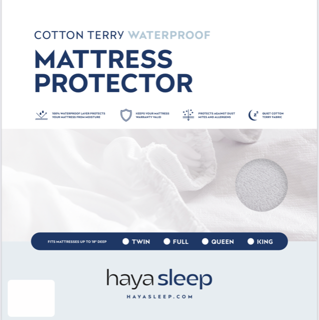 Haya Sleep Cotton Terry Waterproof Mattress Protector