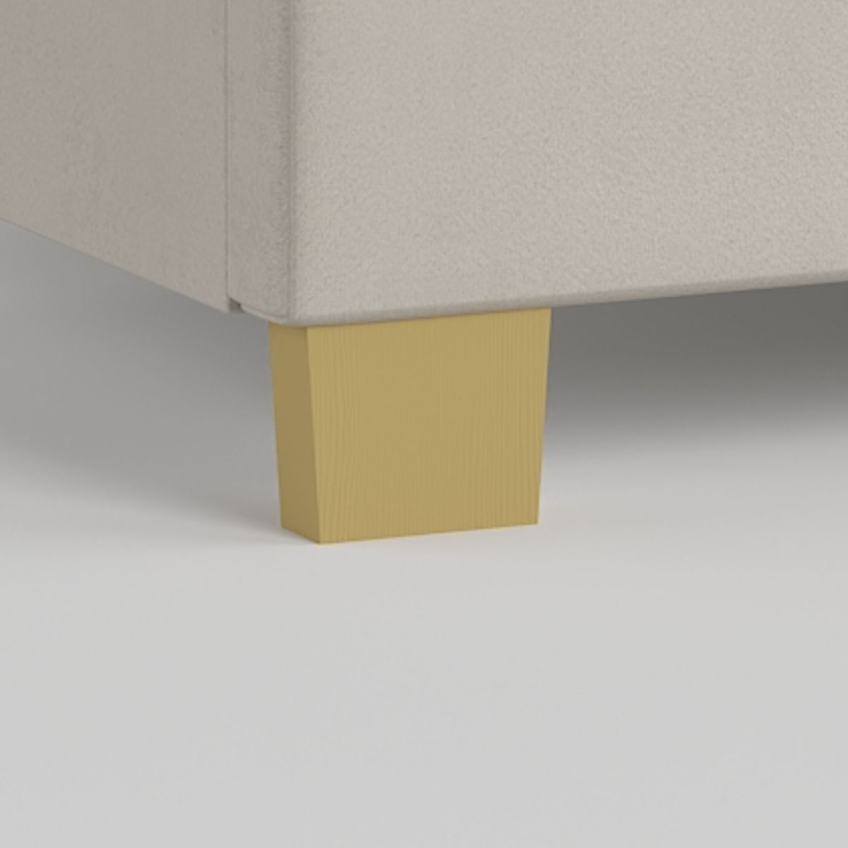 Gold Finish Leg For Footboard, Each. Fits BHE5876, BHE5878, 1836B, and BHE1818 beds