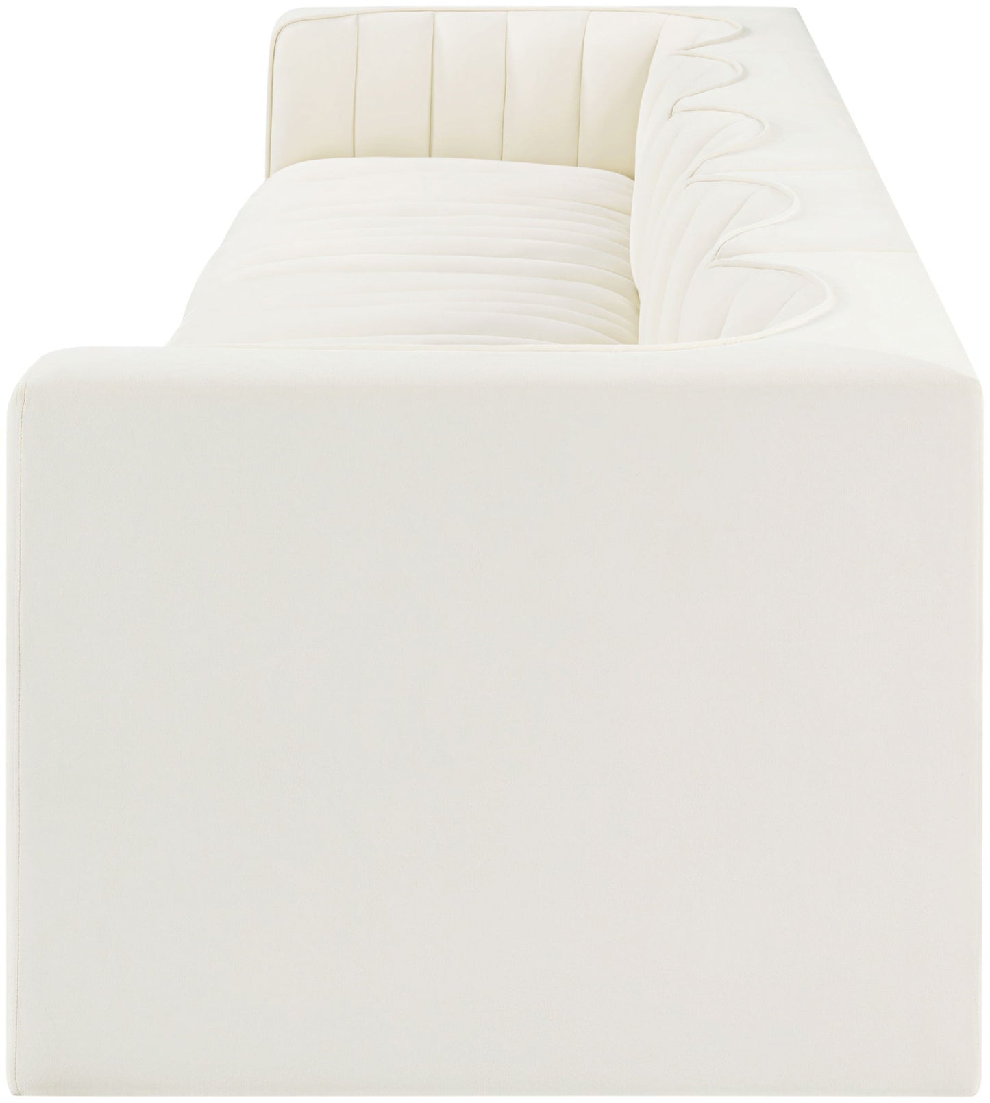 Rummi - Velvet Performance Fabric Upholstered 5 Piece Modular Sofa