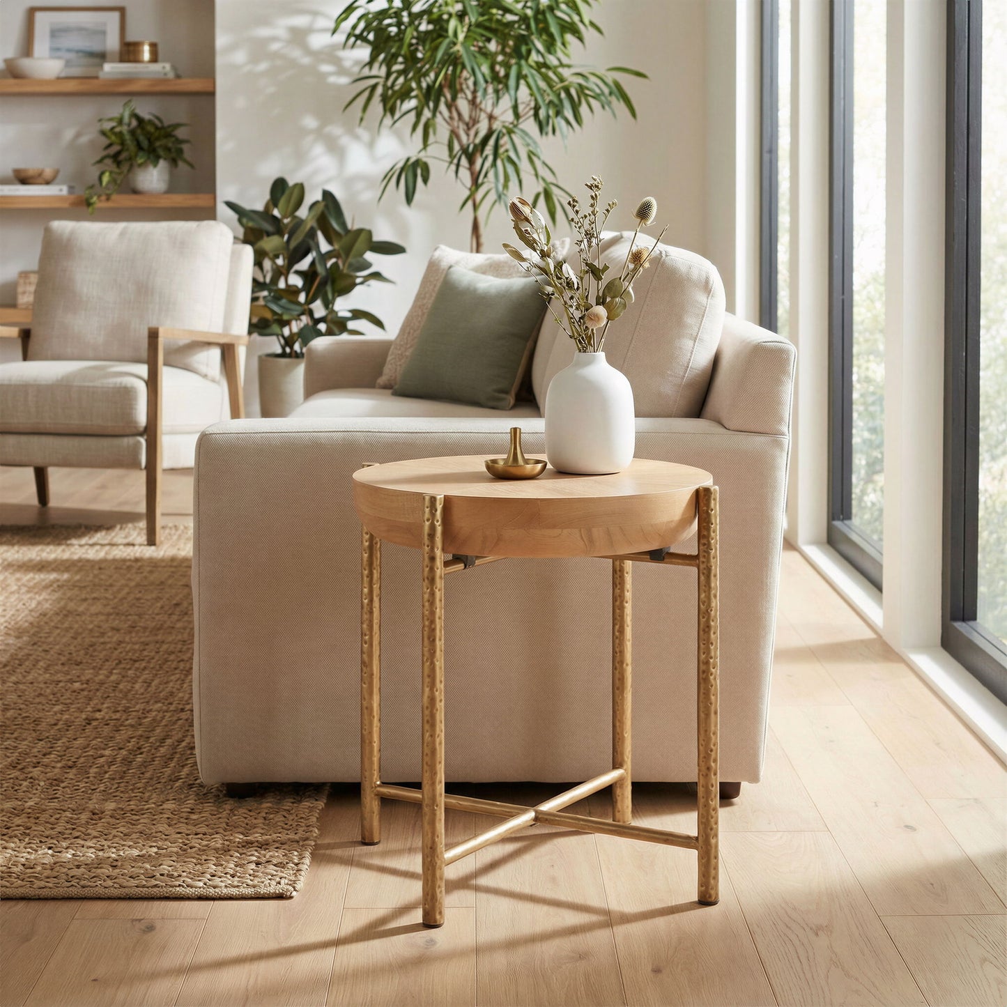 Halva - Side Table - Natural