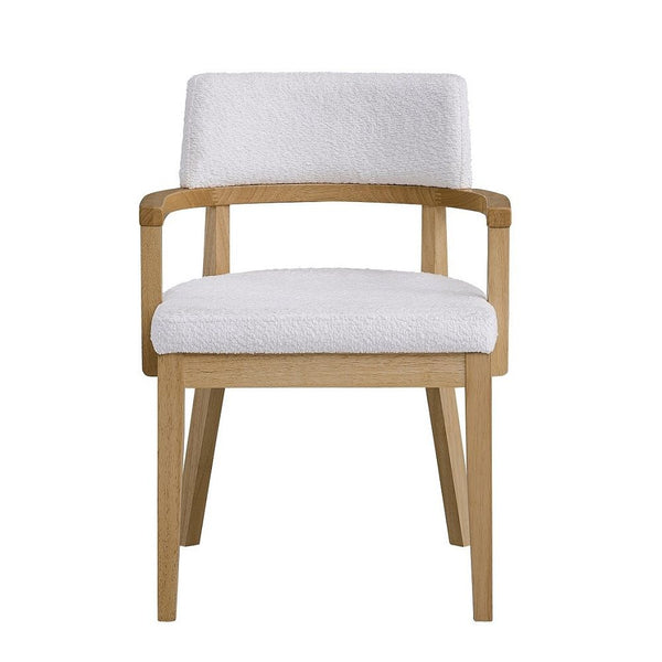 Kasem - Arm Chair (Set of 2) - Gorge Fabric & Oak