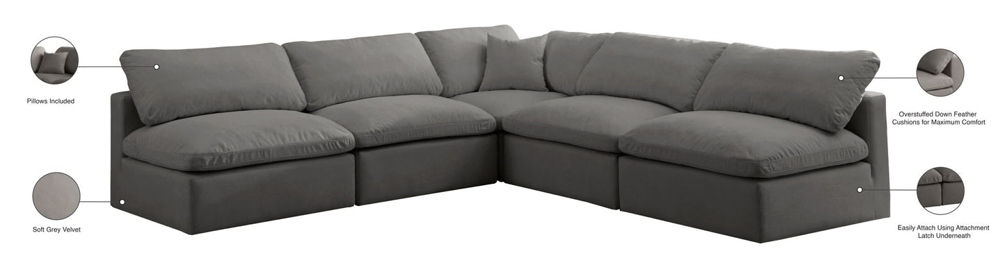 Plush - 5 Piece Modular Sectional