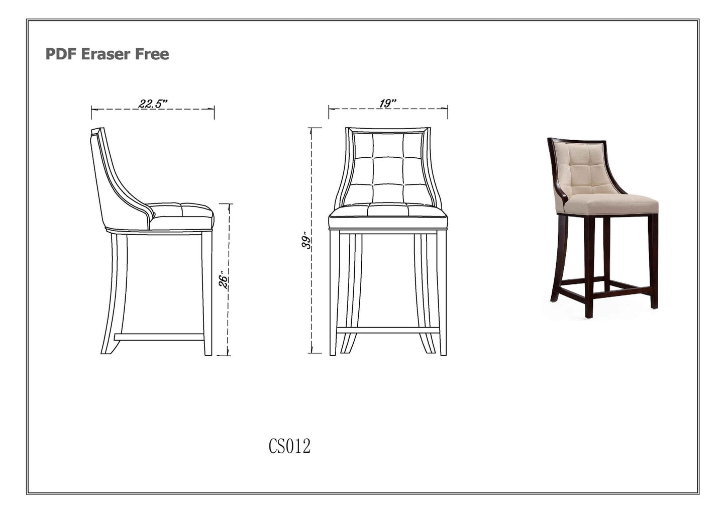 Manhattan Fifth Avenue - Counter Stool
