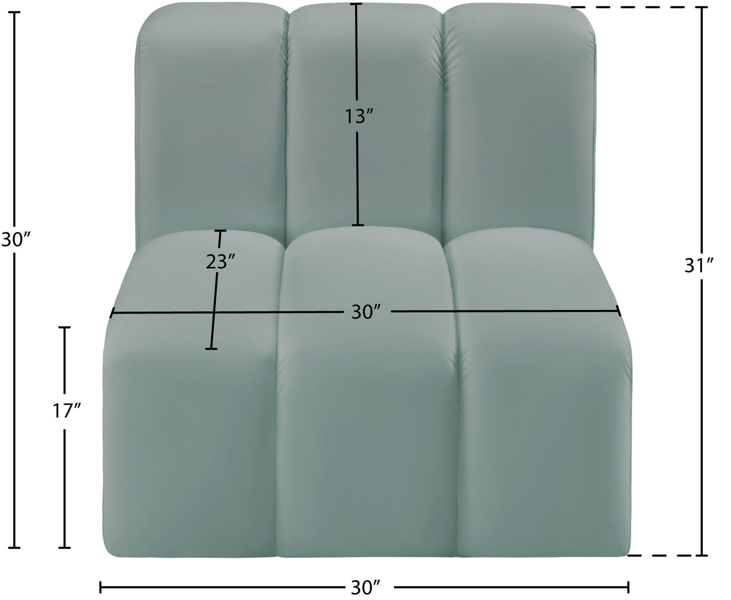 Arc - Faux Leather Straight Chair