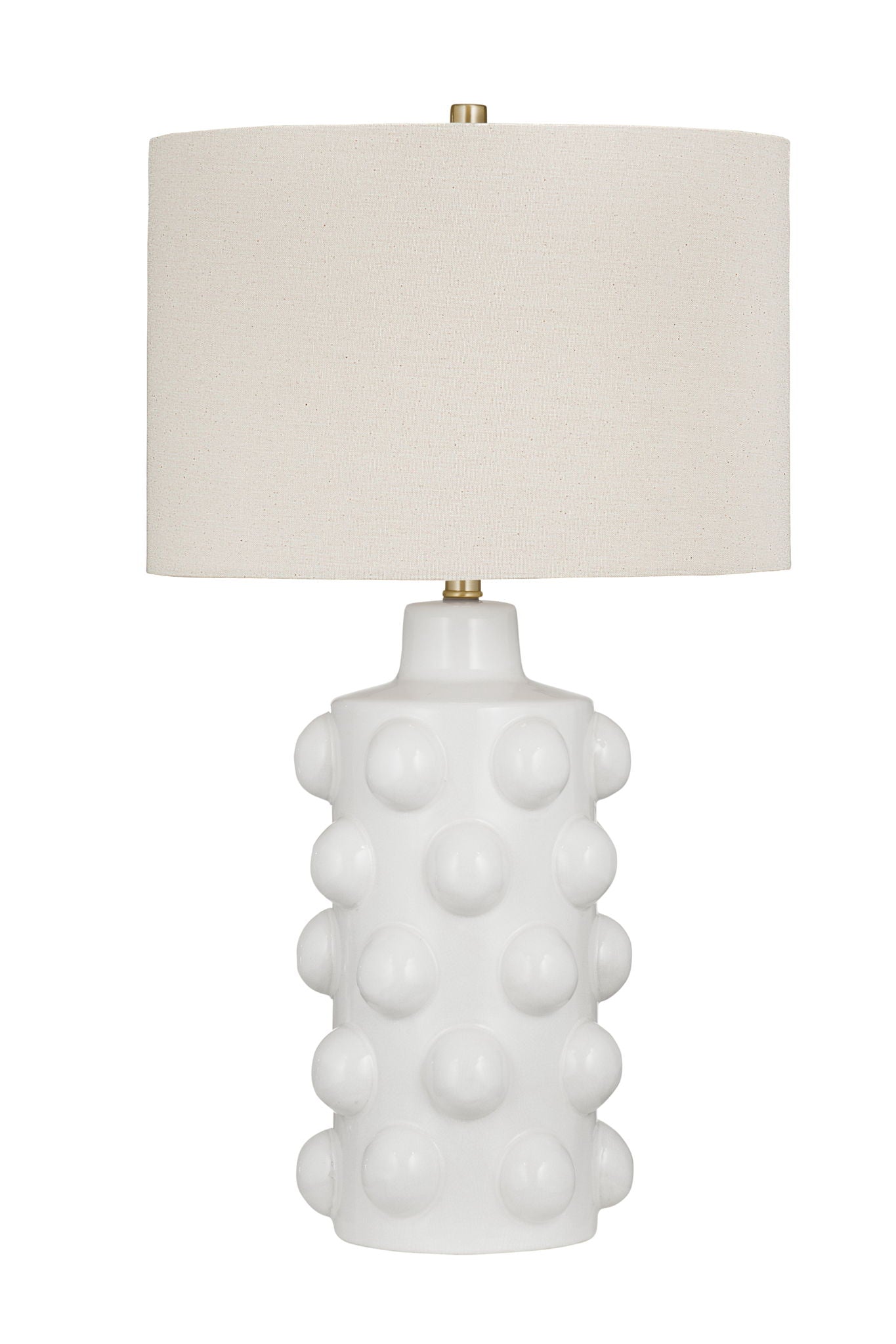 Lynn - Table Lamp - White - White / Polished Brass