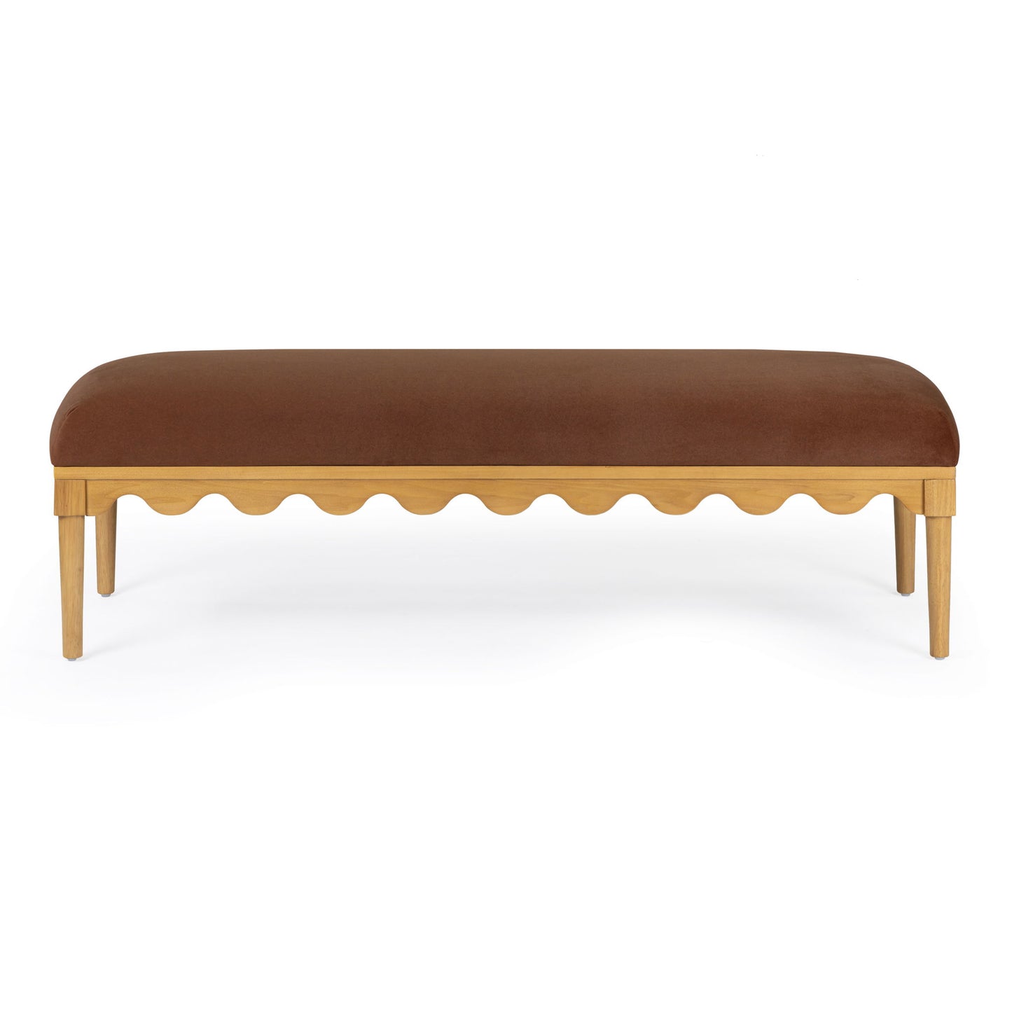 Oodle - Vegan Mohair Bench, Natural Ash Legs