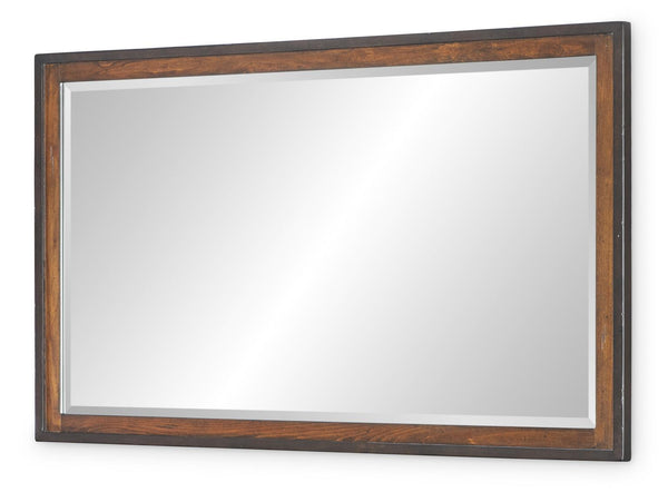 Fenmore - Mirror - Mocha And Distressed Cherry