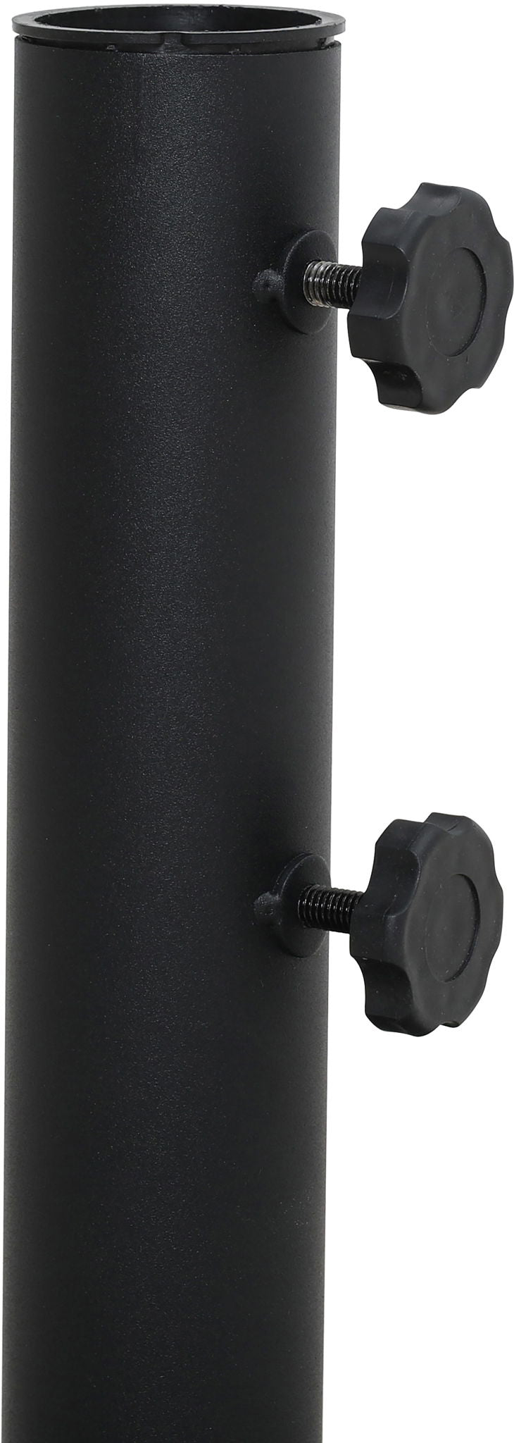 Amalfi - Patio Umbrella - Black Base / White Pole