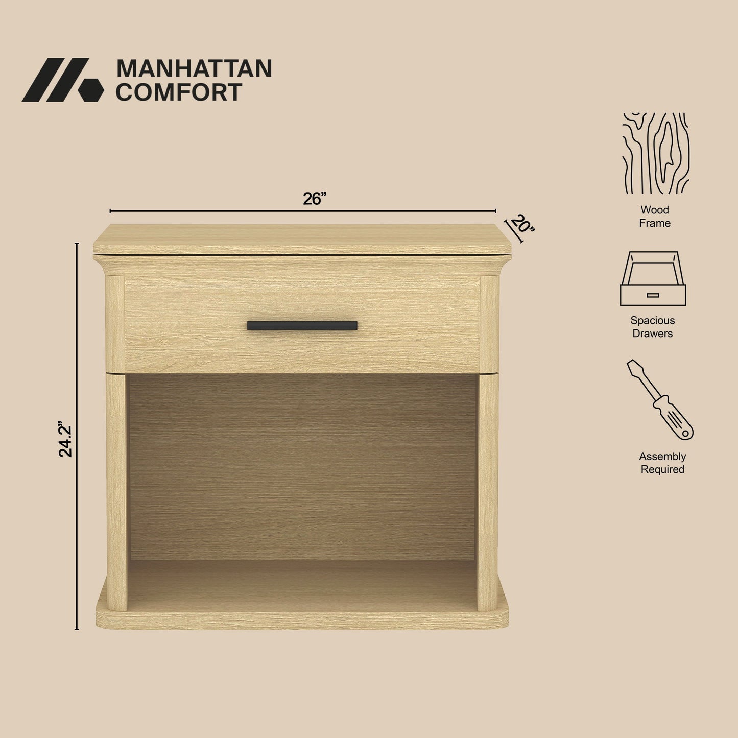Manhattan Clifford - Nightstand