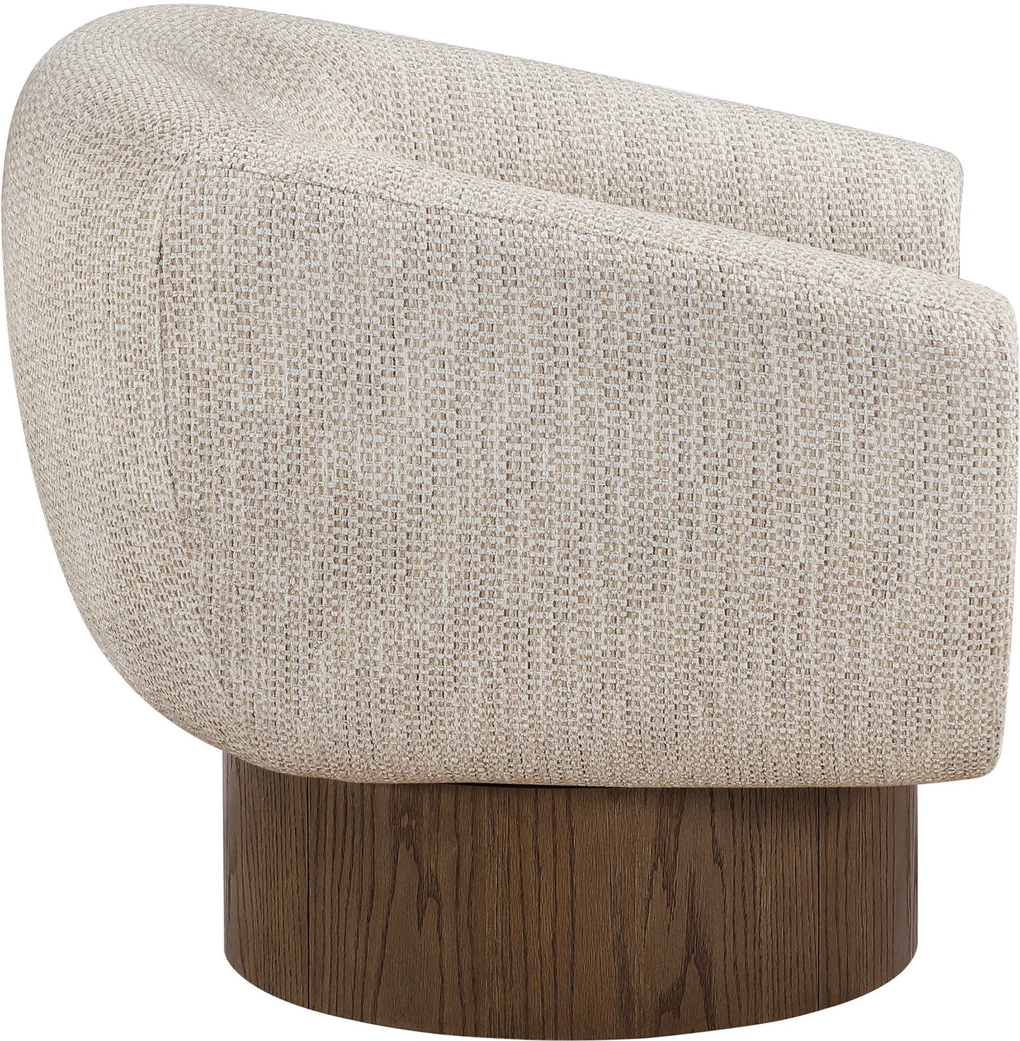 Avella - Interwoven Fabric Swivel Accent Chair