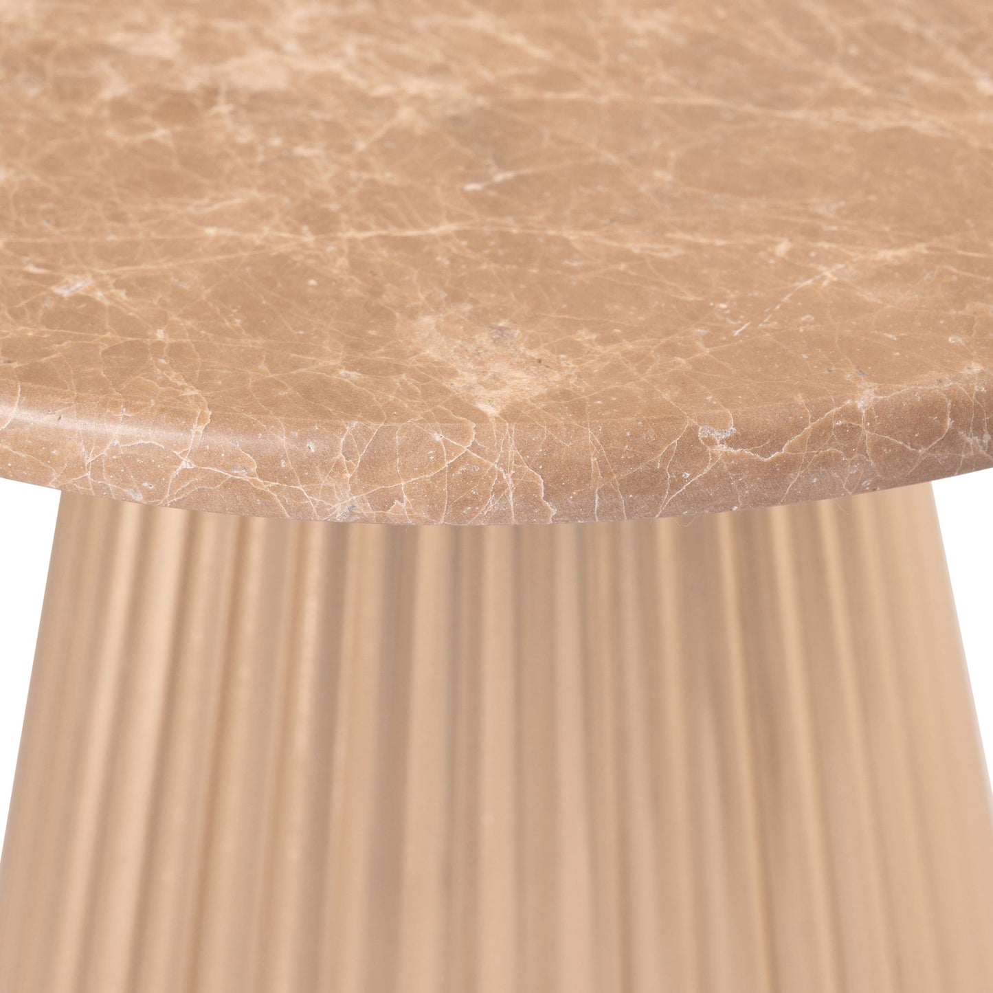 Cindra - Genuine Marble Top And Iron Base Table