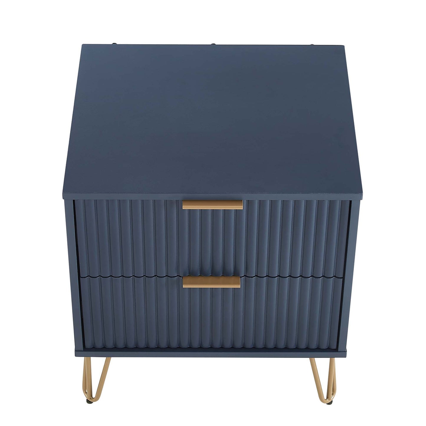 Manhattan Dumbo - Fluted 2-Drawer Nightstand