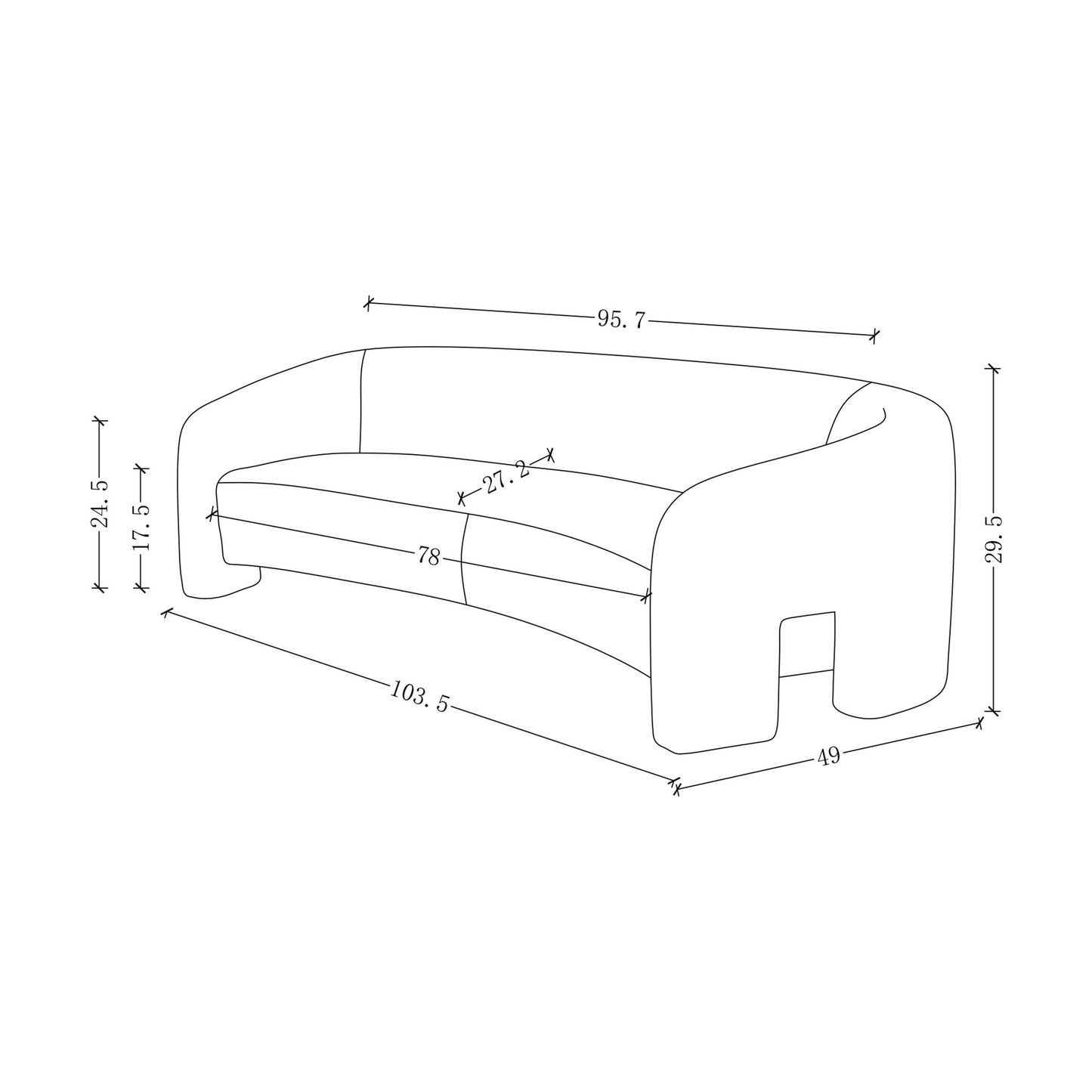 Manhattan Sylvia - Loveseat