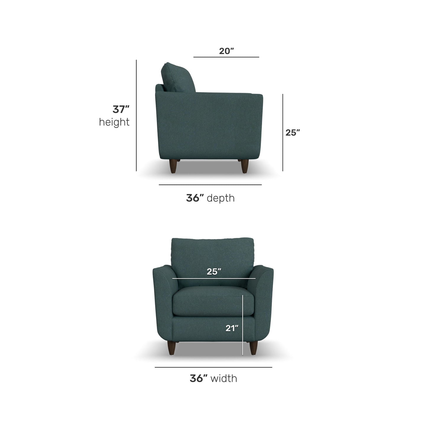 Lewis - Fabric Stationary Chair