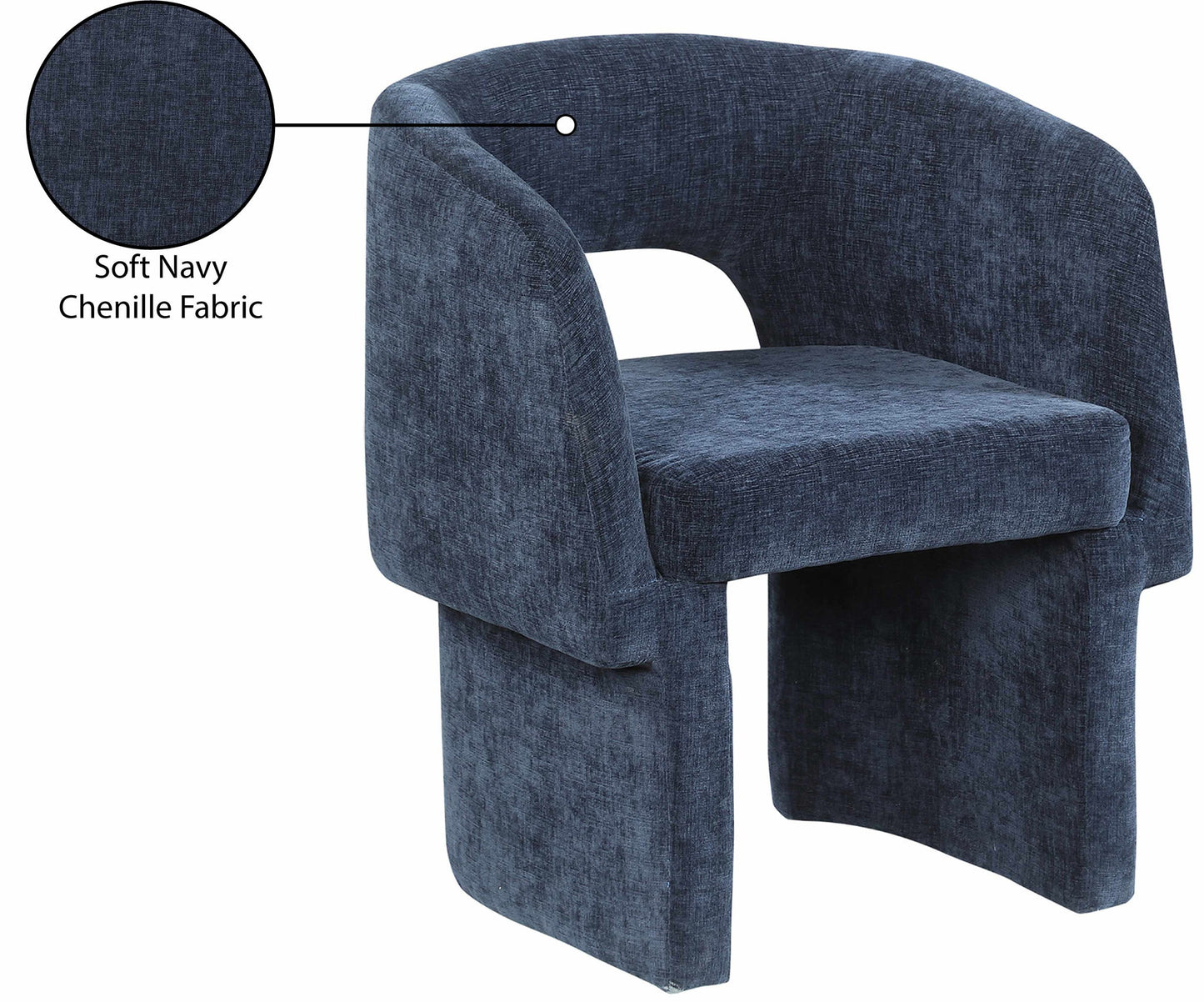 Emmet - Chenille Dining Chair / Accent Chair