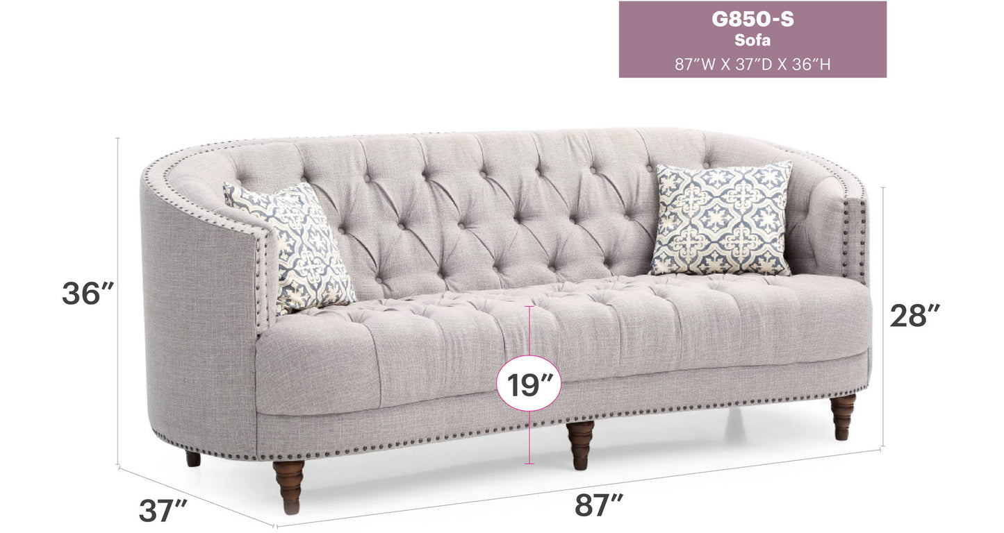 Charleston - Sofa - Light Gray