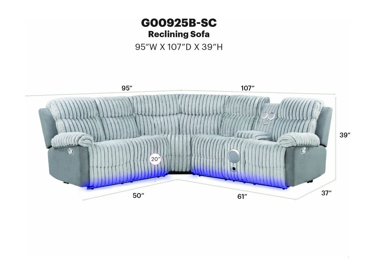 Glory Furniture - Plush - Sectional