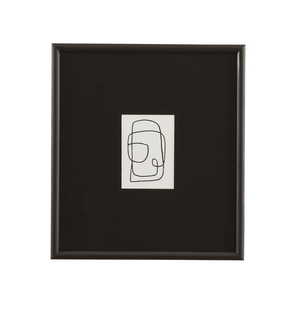 Form Study XII Framed Print - Black