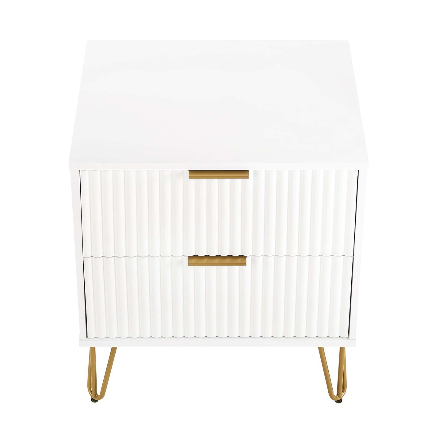 Manhattan Dumbo - Fluted 2-Drawer Nightstand