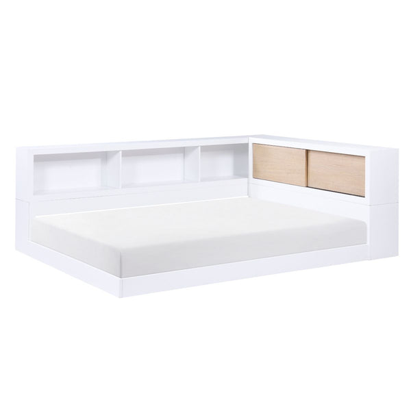 Asker Full Bookcase Corner Platform Bed