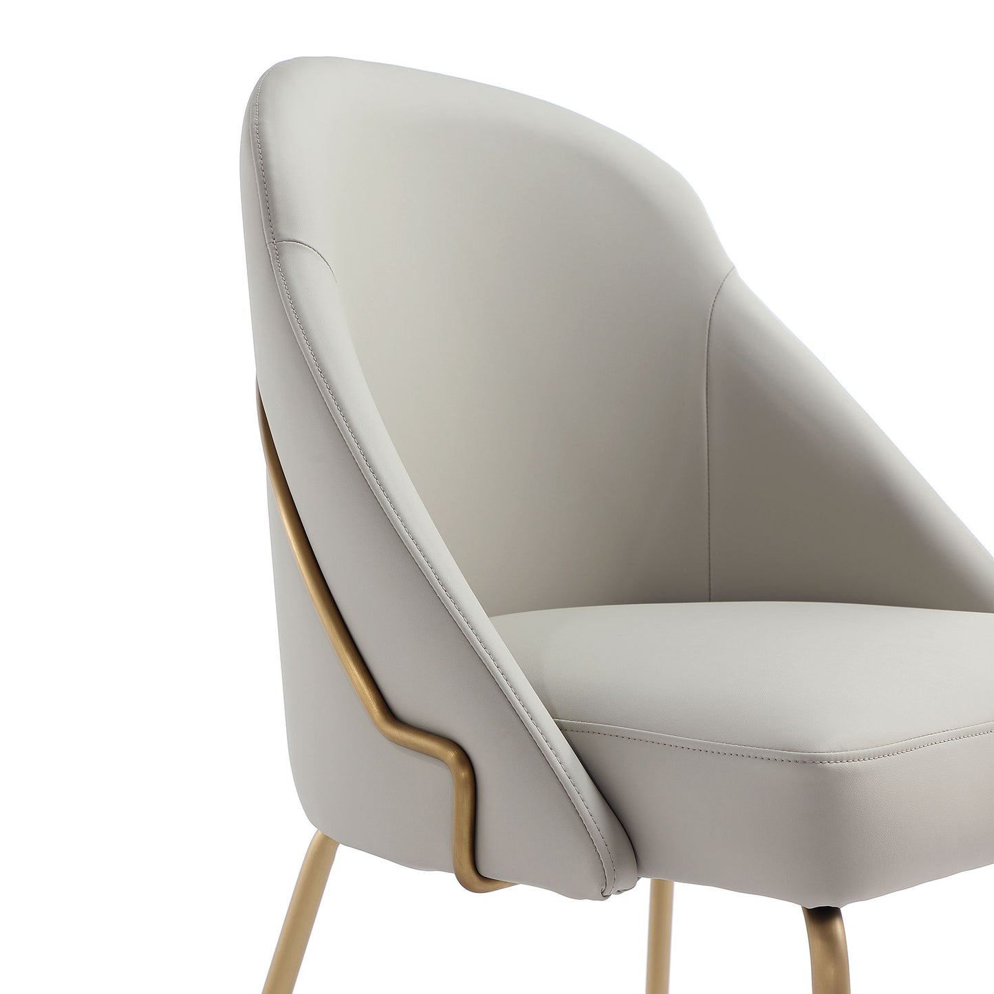 Manhattan Gracie - Dining Chair With Gold Legs