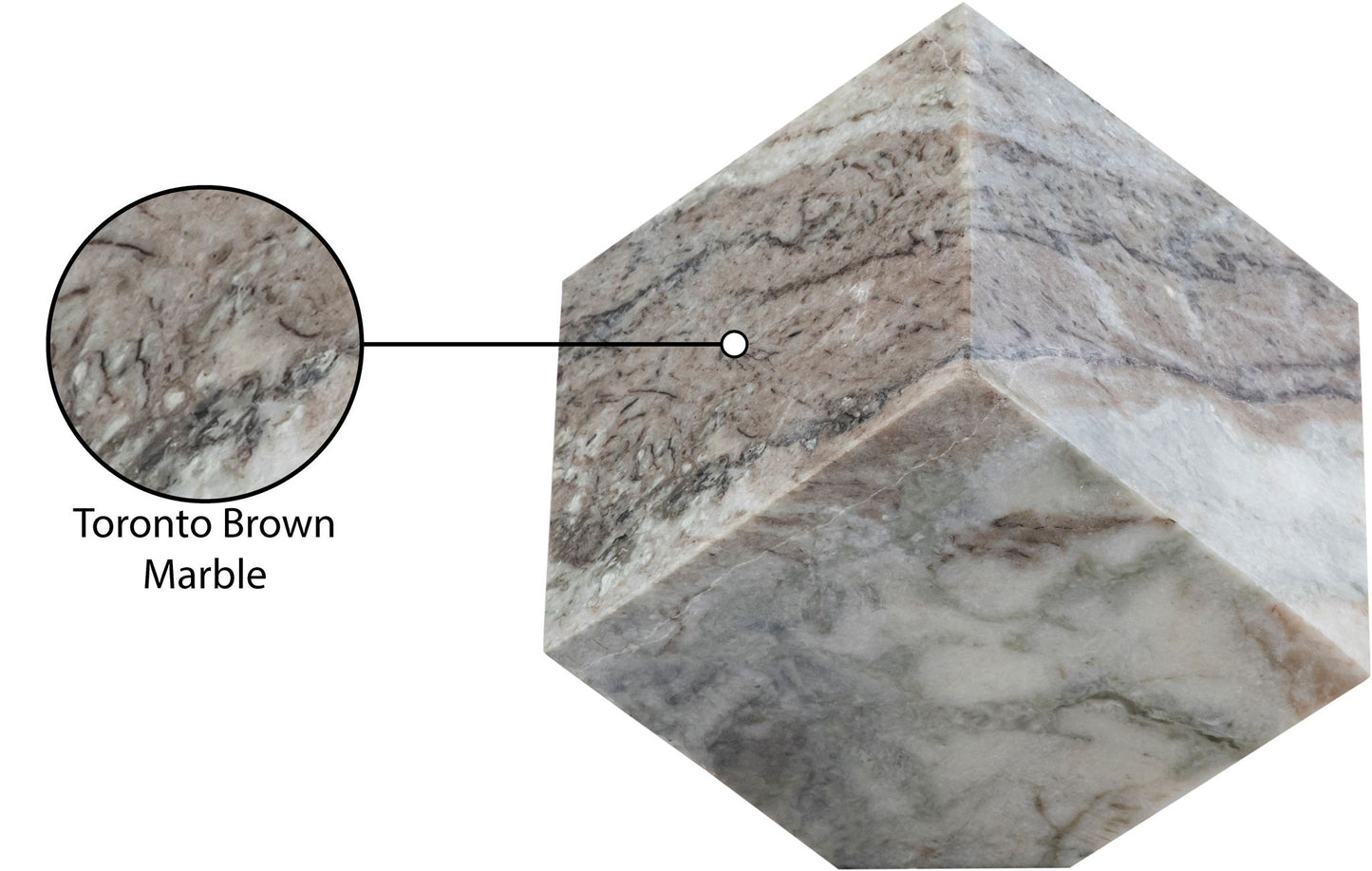 Block - Marble Decorative Cube