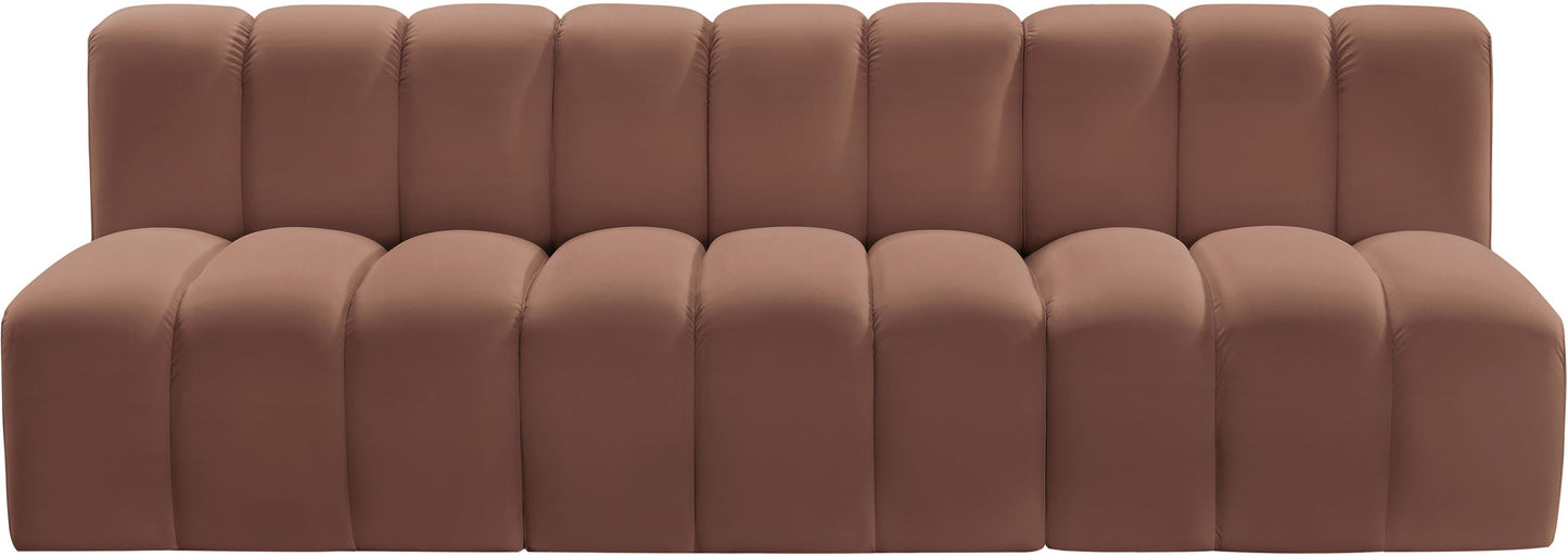 Arc - Faux Leather 3 Seats Modular Sofa