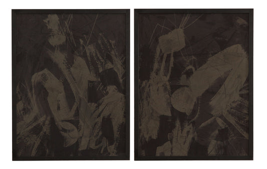 Rain Shadow Framed Print (Set of 2) - Dark Gray