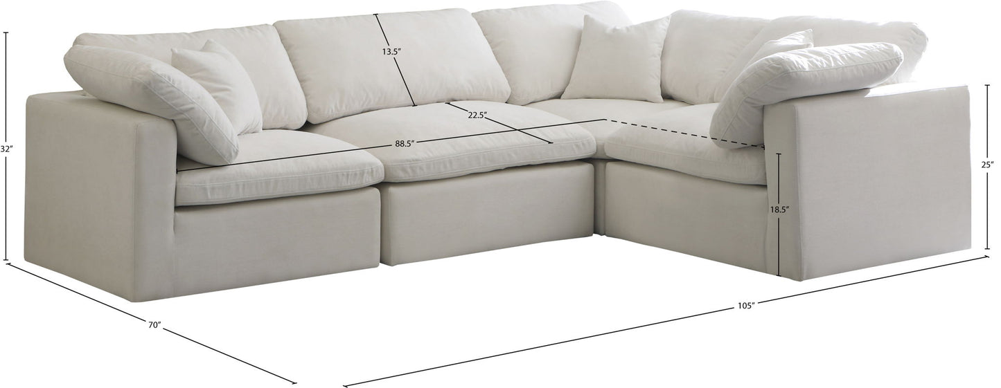 Plush - 4 Piece Modular Sectional