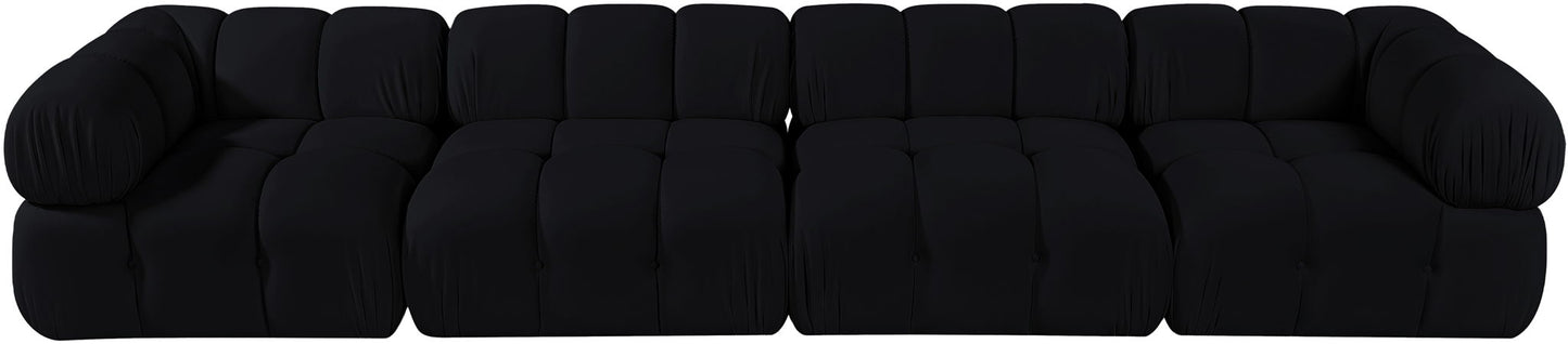 Orin - Fabric Velvet 4 Piece Modular Sofa