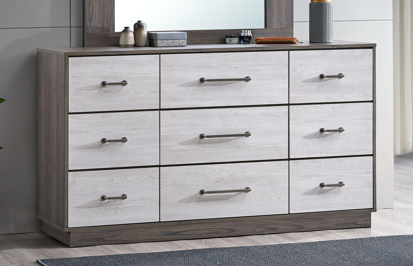 Aberdeen - Dresser - Gray / Oak