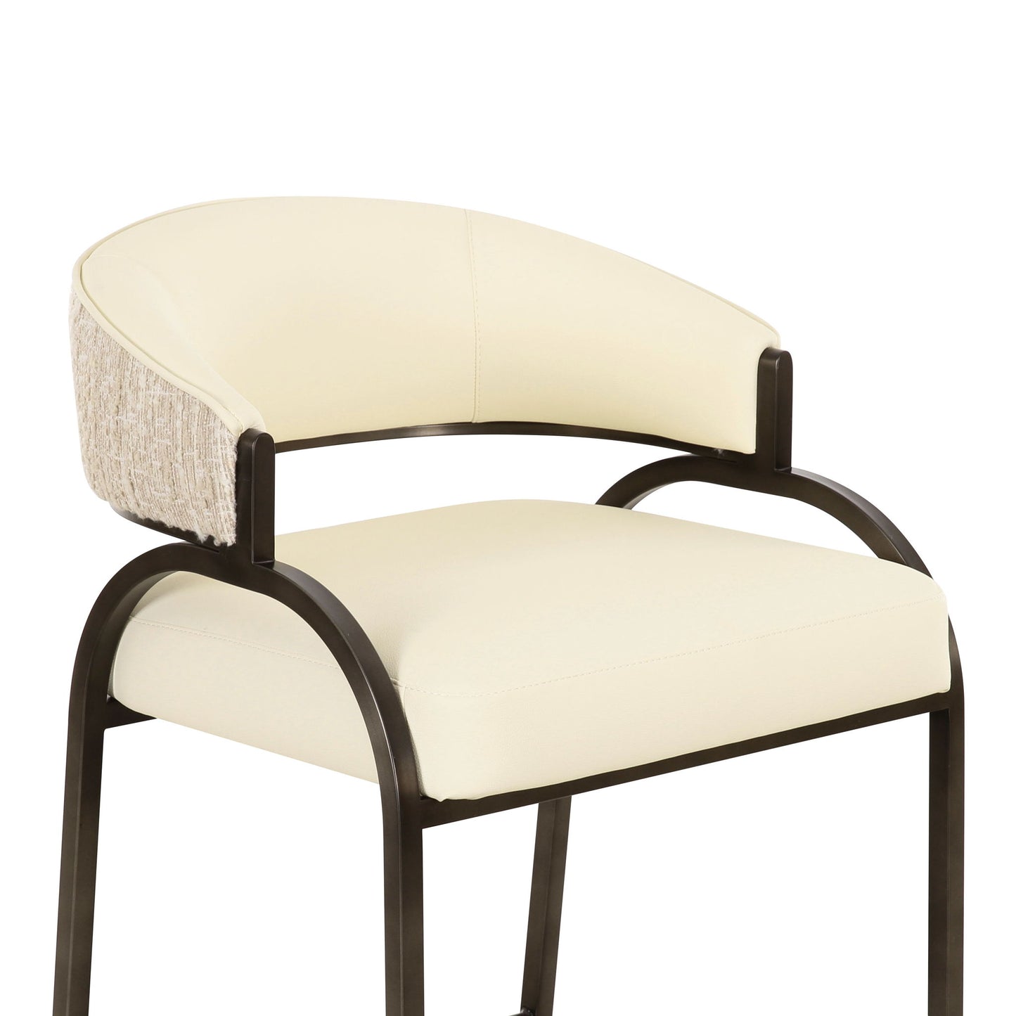 Tatum - Vegan Leather 2-Tone Counter Stool