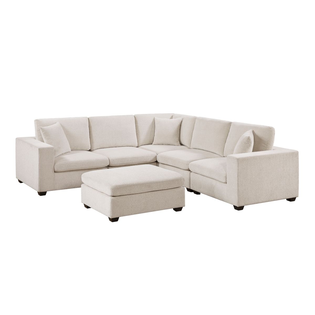 Serenity 6-Piece Modular Sectional with Ottoman