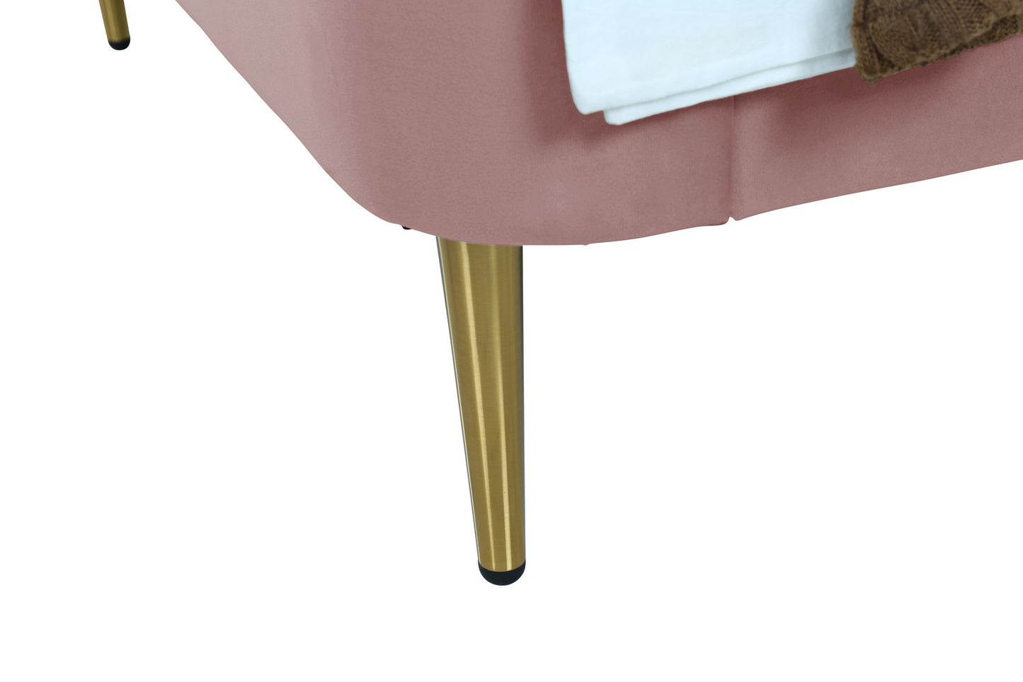 Manhattan Heather - Bed With Gold Legs