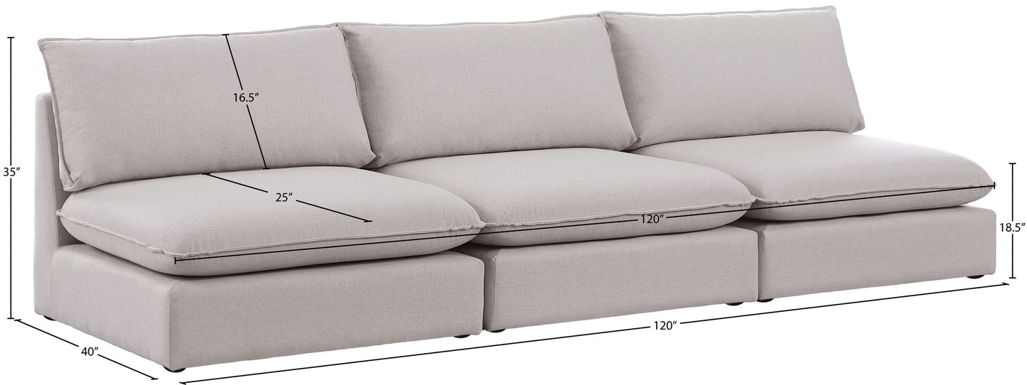 Mackenzie - Modular Sofa Armless - 3 Seats