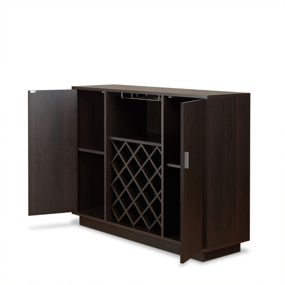 Hazen - 34.84" Wine Cabinet - Espresso